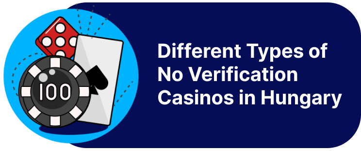 Different Types of No Verification Casinos in Hungary