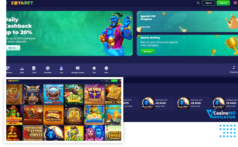 Zotabet Casino Review